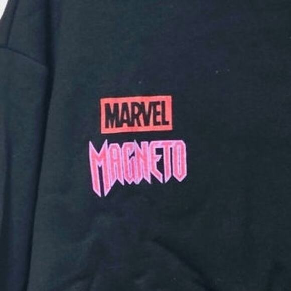 CVLA x Marvel Villains Magneto Hoodie Men's Size L Black Streetwear Casual NEW - Picture 4 of 6